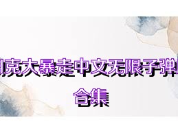 朋克大暴走中文无限子弹版合集